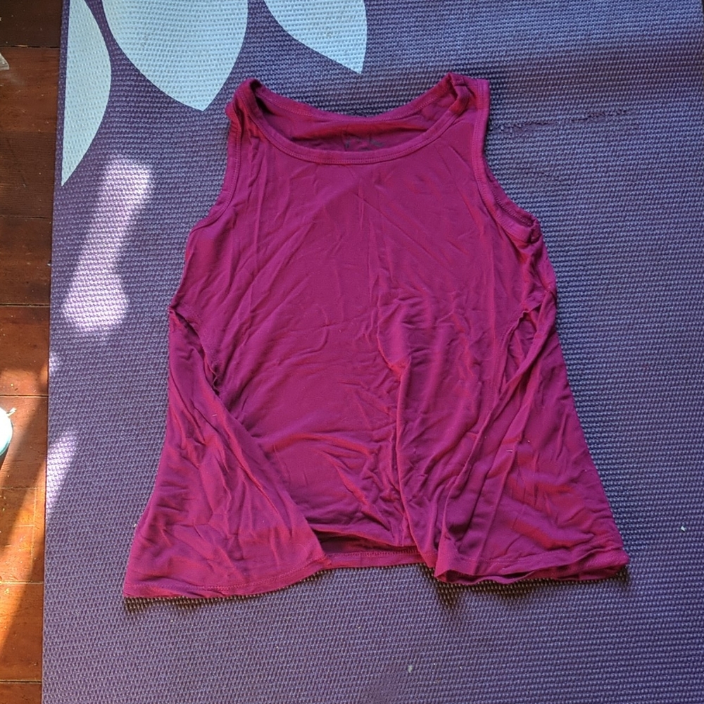 Girls 7/8 Pink Flowy Tank Top